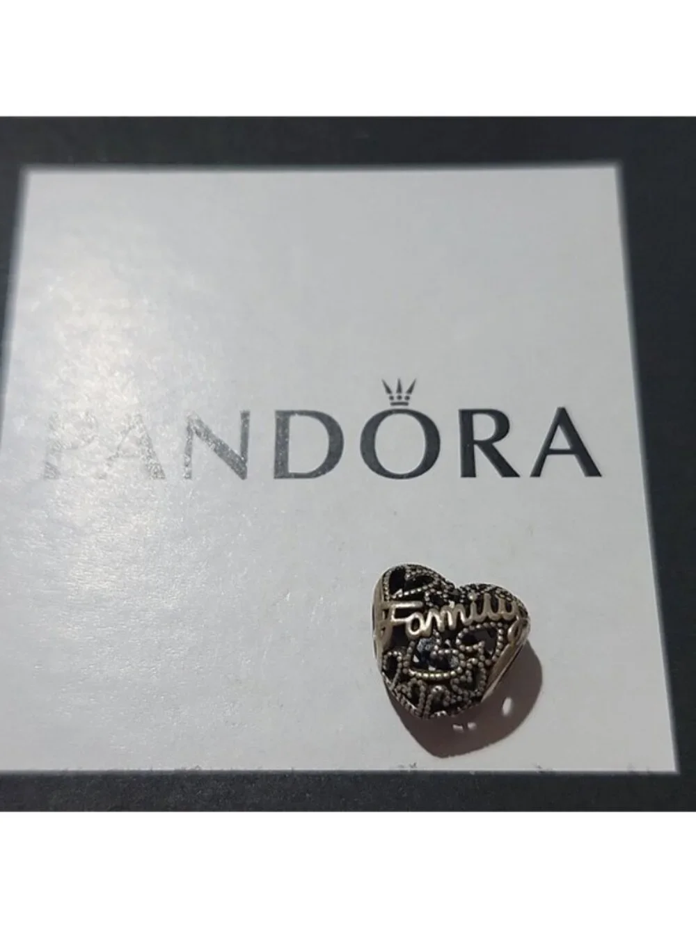 Pandora Sterling Silver Family Heart Charm - 798571C00